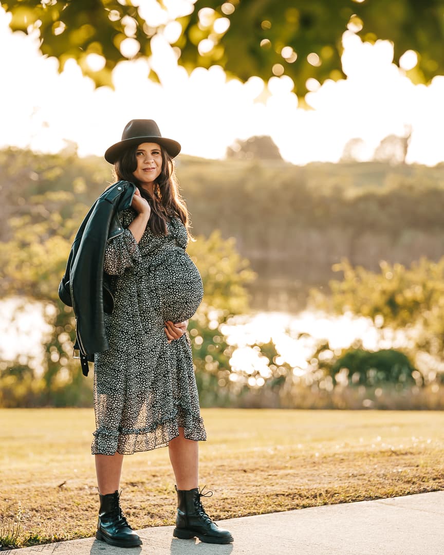 Maternity portrait, soft natural light